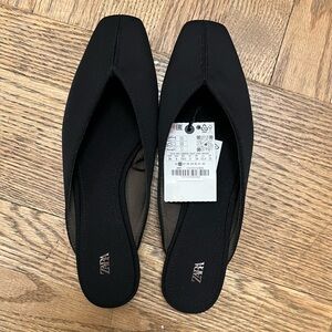 Zara Women's Elegant Black Slides